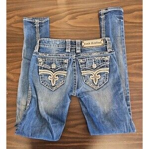 Rock Revival Felicia Skinny Jeans Size 25 Medium Wash
